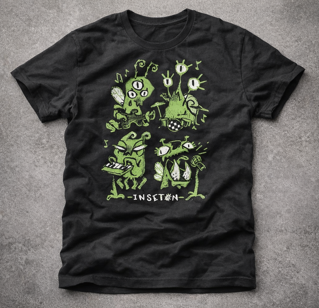 Camiseta Insetalien Preta — Frente