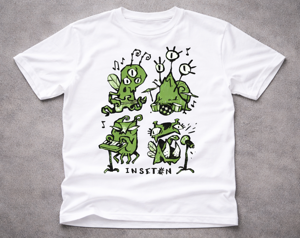 Camiseta Insetalien Branca — Frente